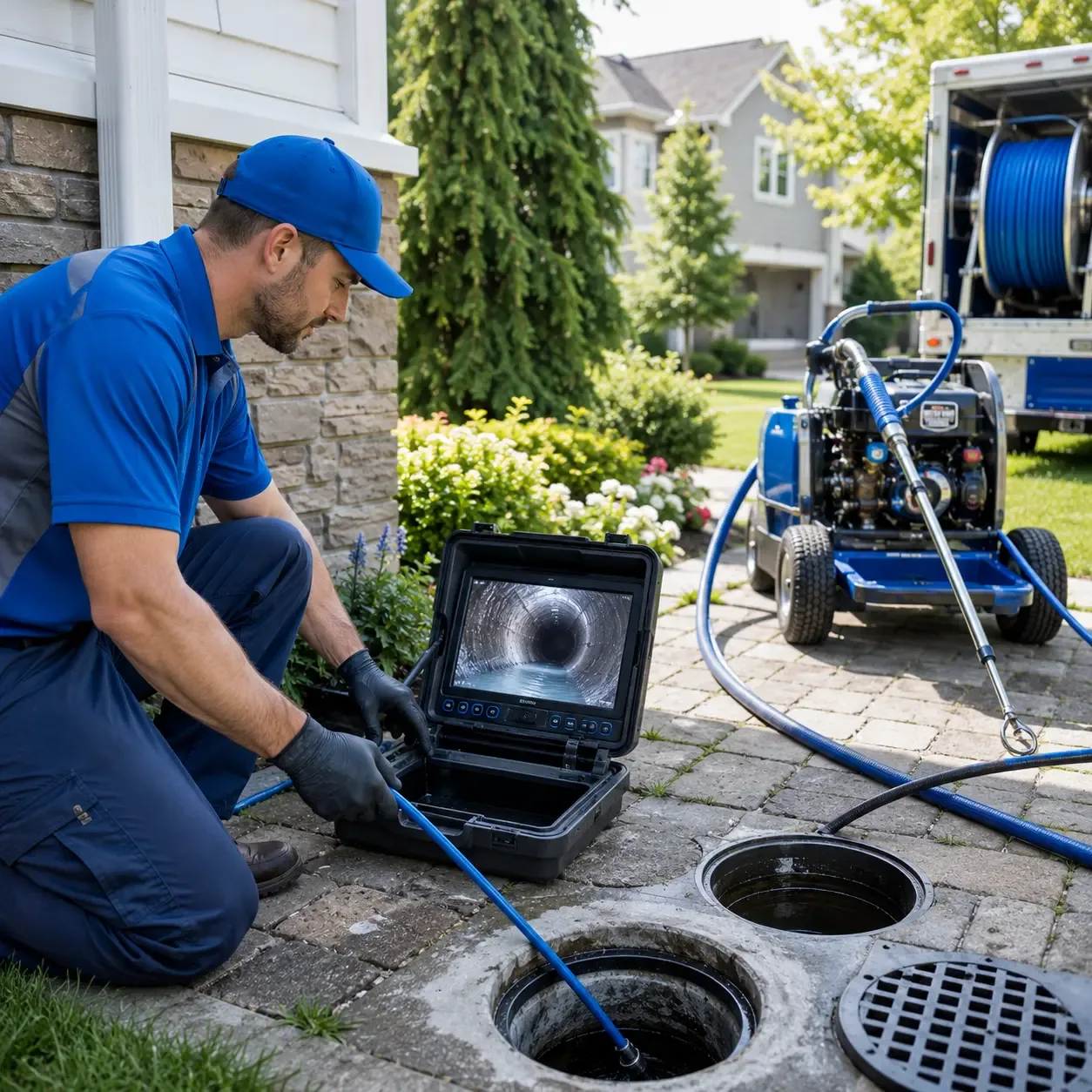 Outdoor drain cleaning professionals serving Monroe Center, IL